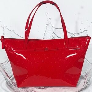kate spade Red Patent Tote Bag